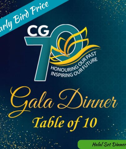 CG70 Gala Dinner – Table Package (10 Seats - Halal Set Dinner) (Early Bird)