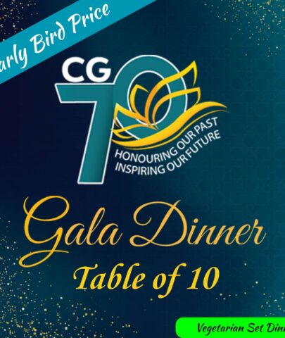 CG70 Gala Dinner – Table Package (10 Seats - Vegetarian Set Dinner) (Early Bird)